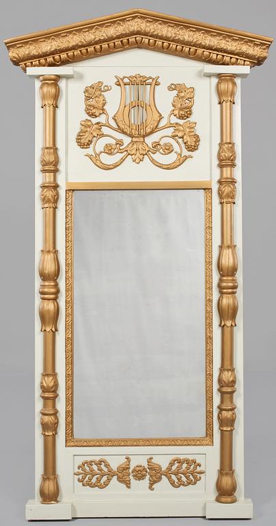 SPEGEL samt KONSOLBORD, empire, 1800-talets första hälft.