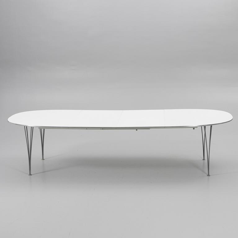 Bruno Mathsson, & Piet Hein, matbord, "Superelips", Fritz Hansen, Danmark, 1987.