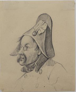 Carl Stephan Bennet, attributed to, pencil drawings, 2.