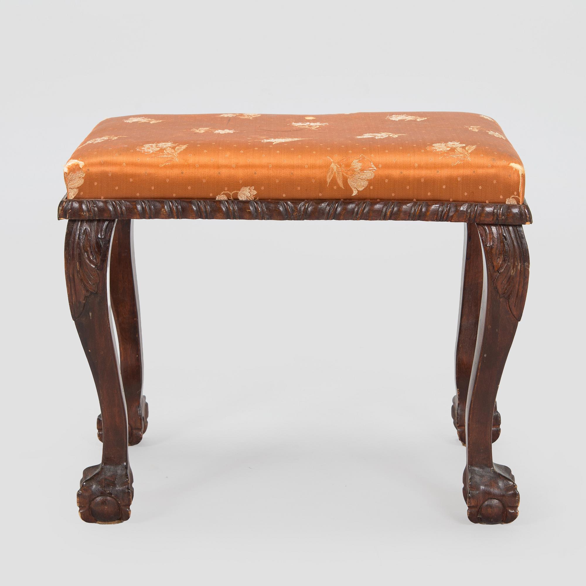 A late 19th century vanity table with stool, Russia.