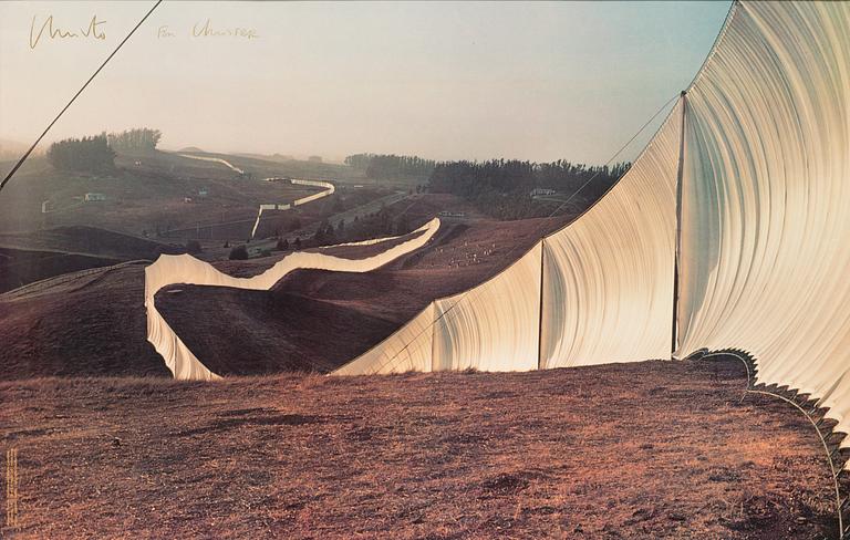Christo & Jeanne-Claude, after, colour offset, signed.