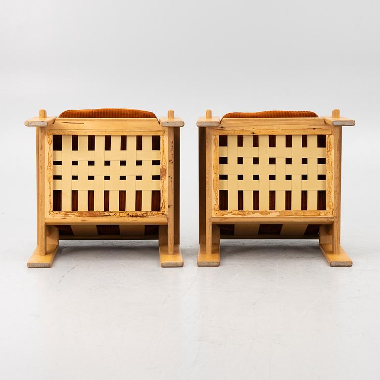 Esko Pajamies, fåtöljer, ett par "Bonanza" för Asko möbler Finland 1960/70-tal.