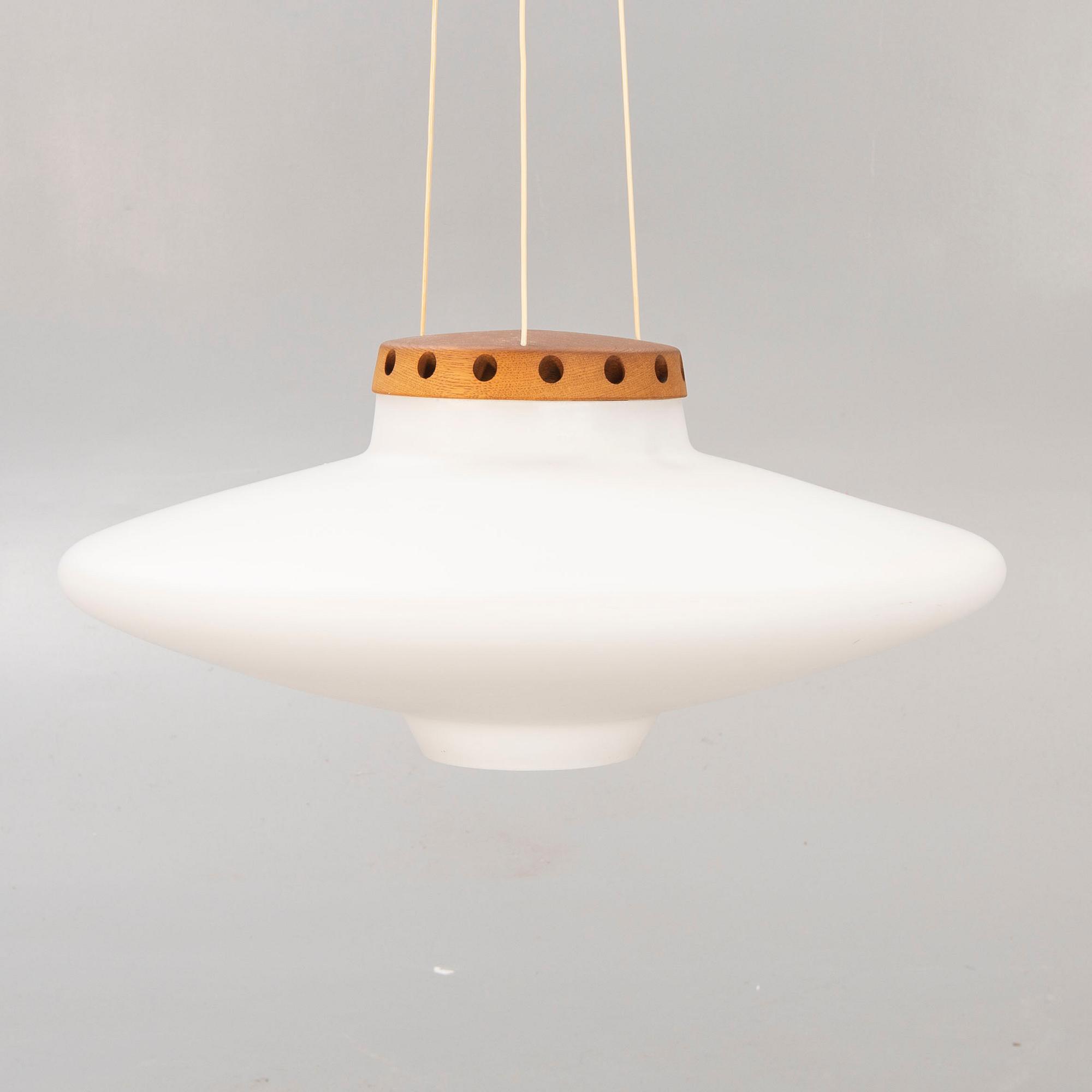 An Uno & Östen Kristinsson "Ufo" ceiling pendant from Luxus 1960s.