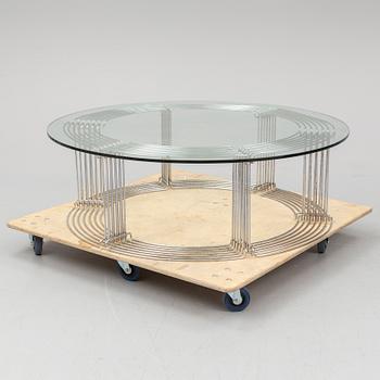 A 'Pantonova' coffee table by Verner Panton.