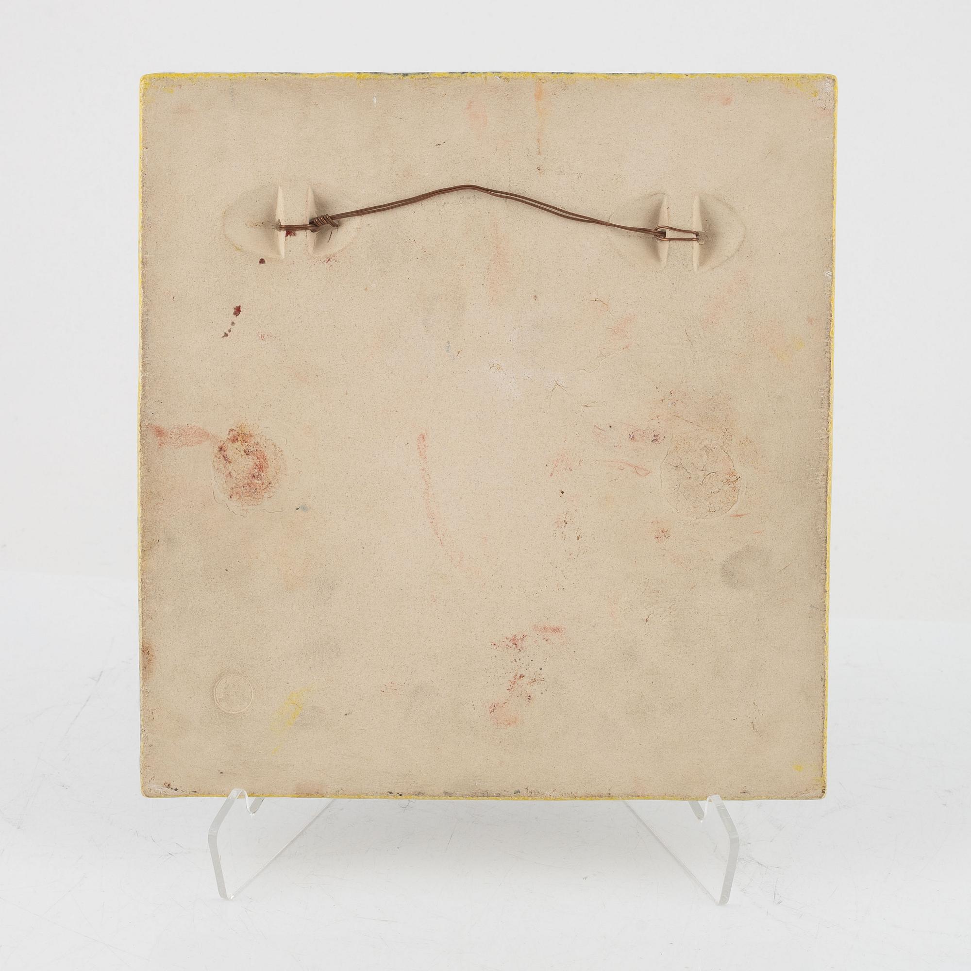 Stig Lindberg, väggrelief, Gustavsberg.