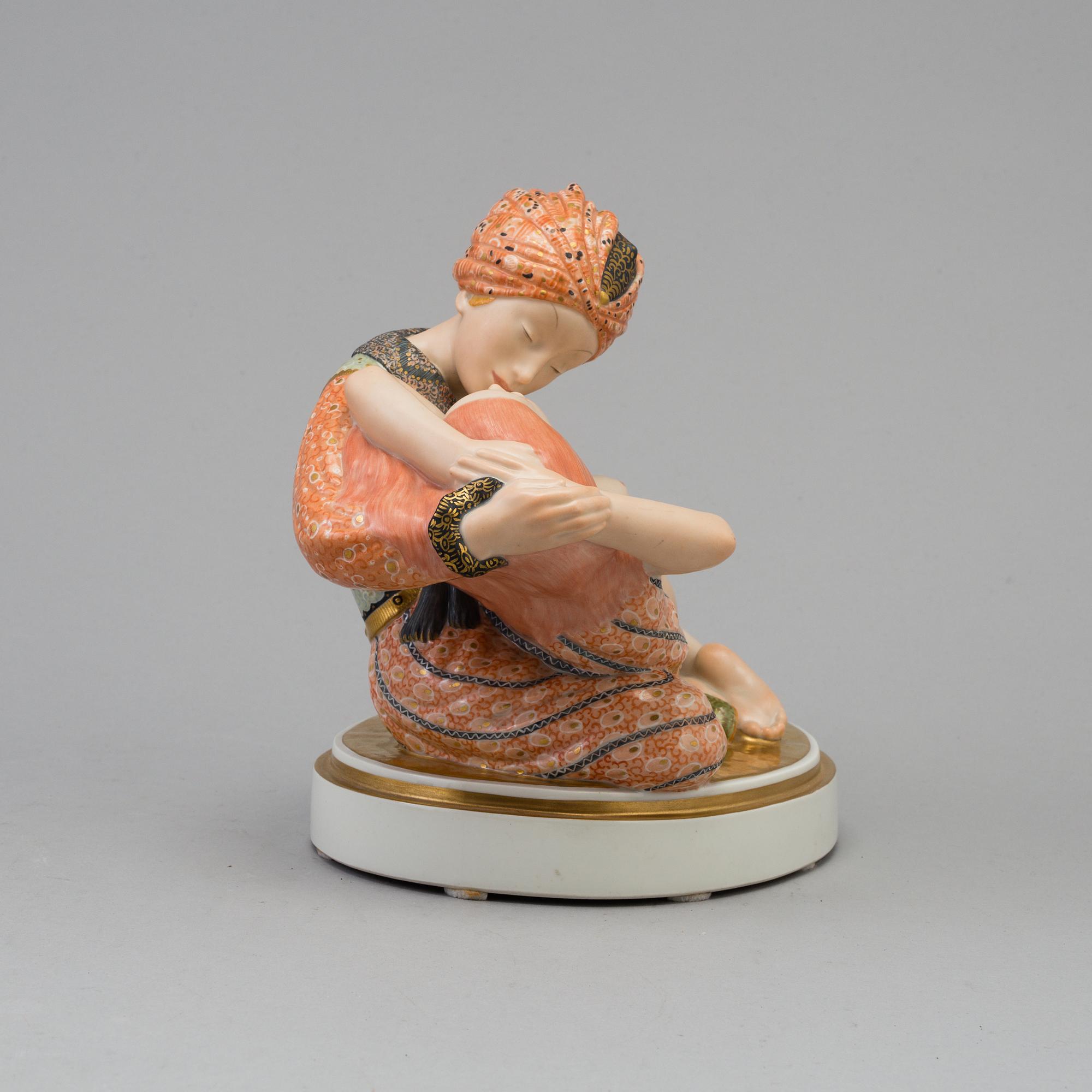 A Royal Copenhagen porcelain figure after Gerhard Hening, Denmark 1920's.