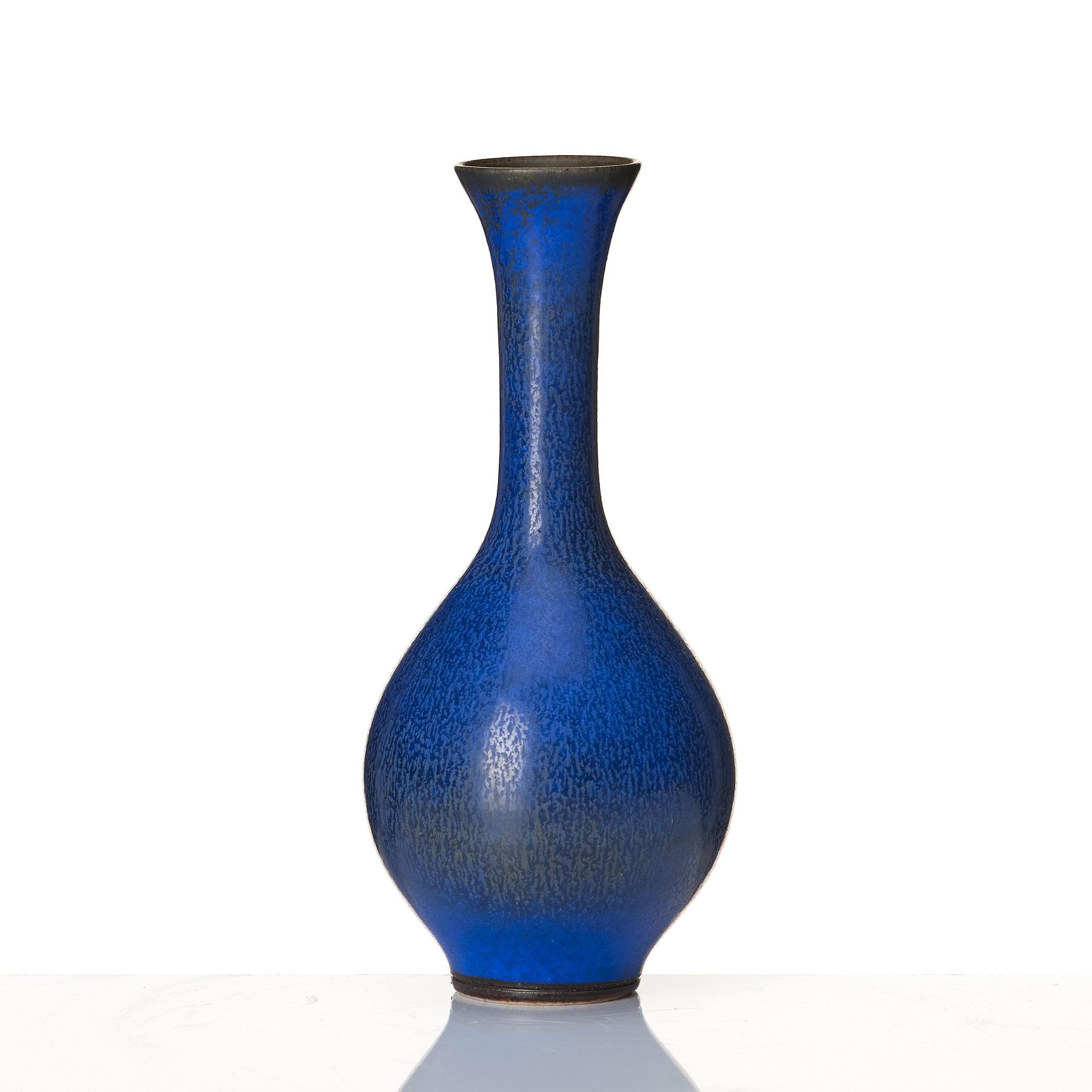 Berndt Friberg, two stoneware vases, Gustavsberg studio, Sweden 1952 and 1975.