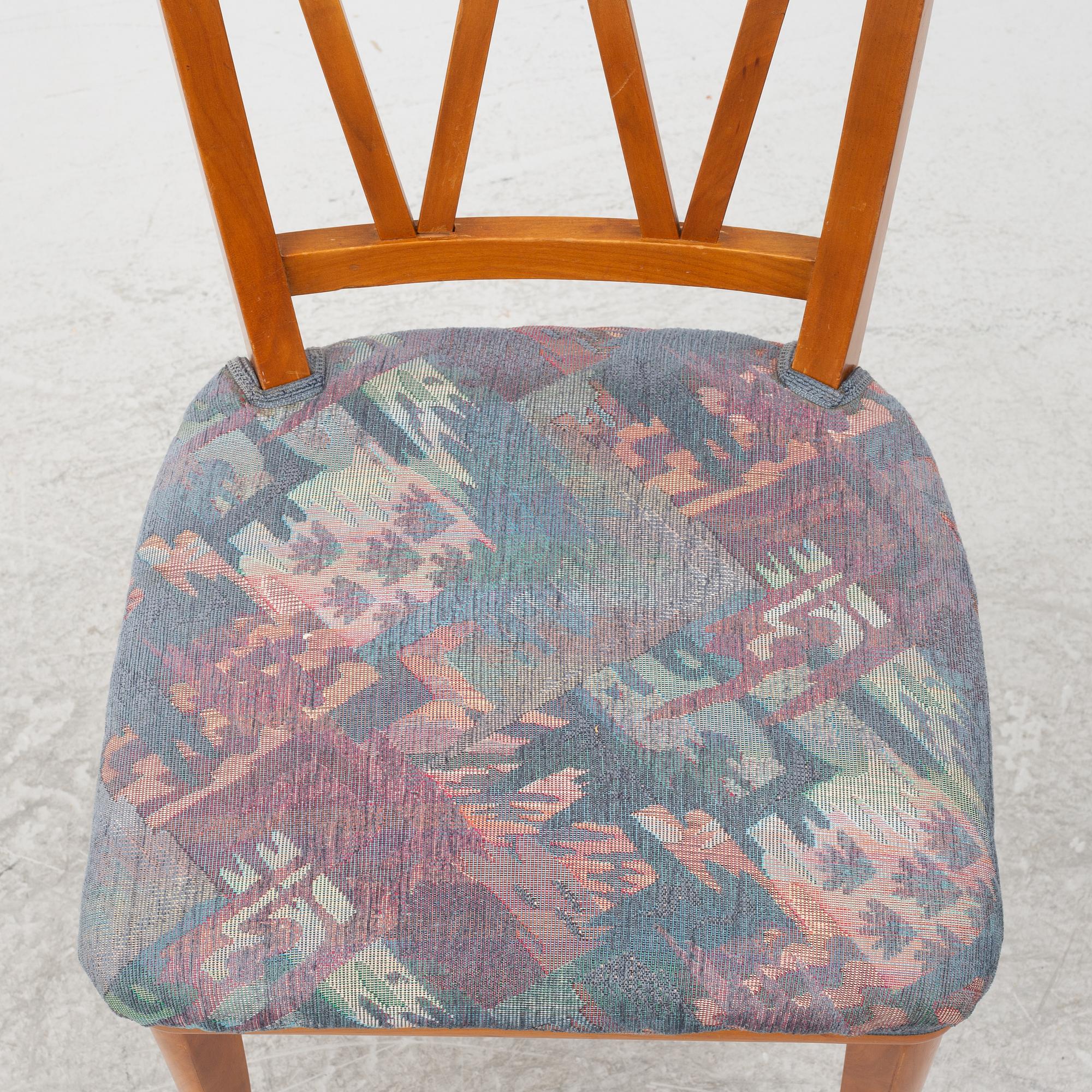 Carl Malmsten, eight 'Pyramid' chairs, second part of the 20th century.