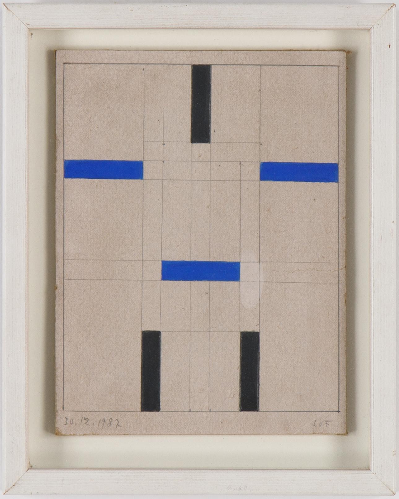 Lars Olof Loeld, watercolour and pencil on paper, signed and dater -87.