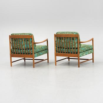A Pair of 'Bristol' Armchairs, Lindlöfs Möbler, Lammhult, Sweden.