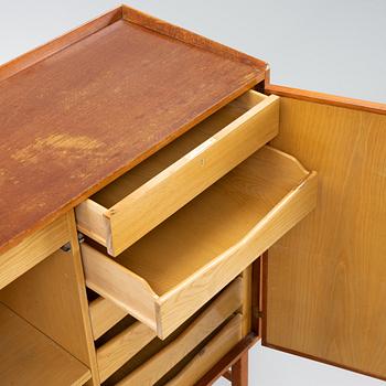 A 'Nizza' mahogany and rattan cabinet, Westbergs, 1953.