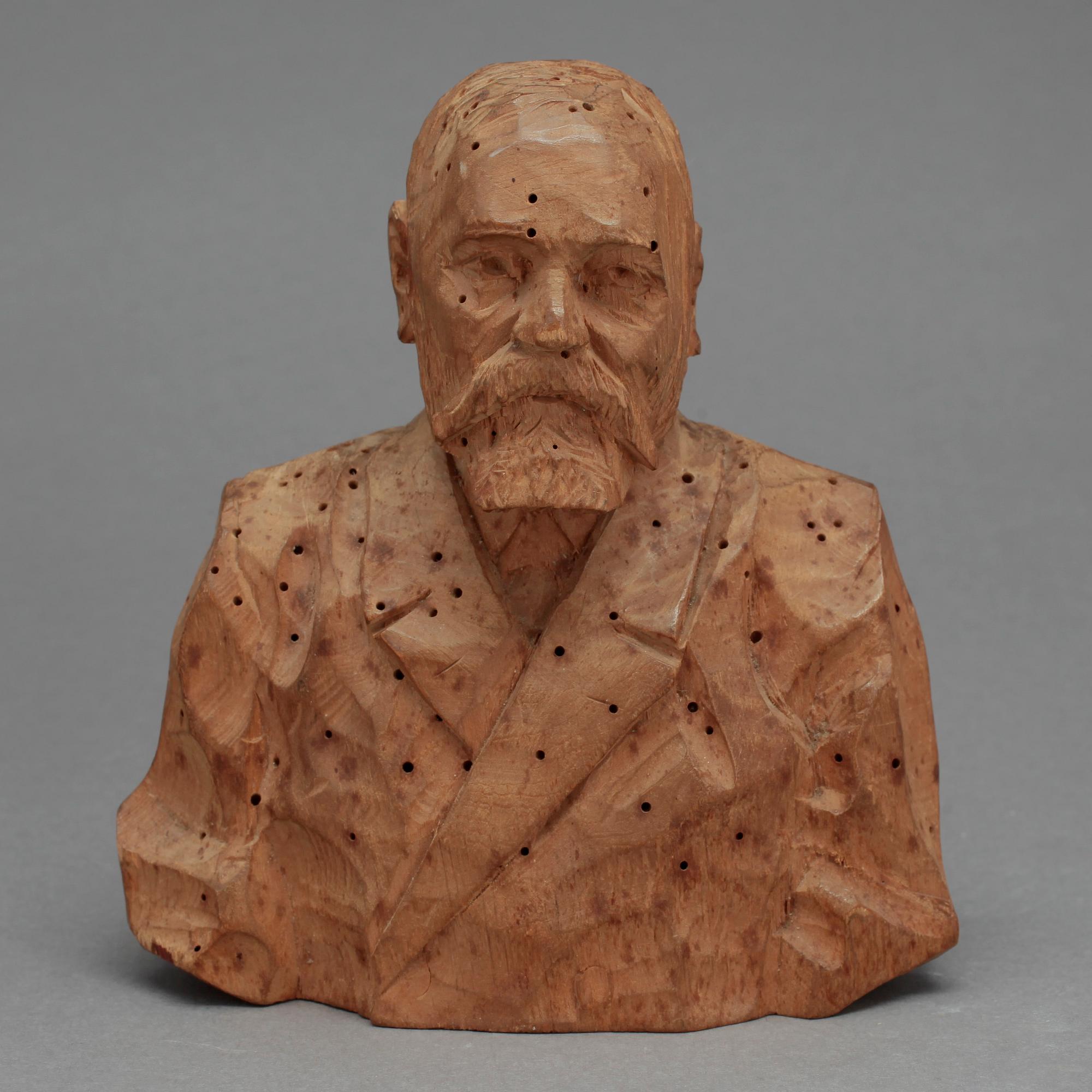 AXEL PETERSSON DÖDERHULTARN, träskulptur, signerad Döderhultarn.