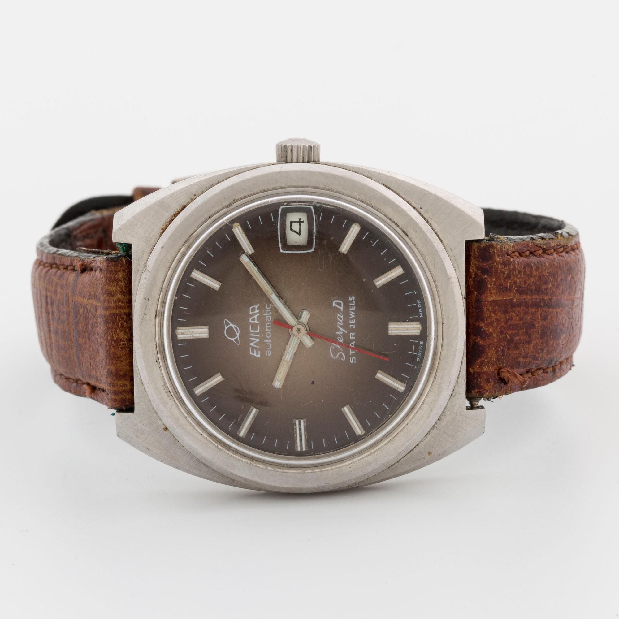 ENICAR, Sherpa D, wristwatch, 37 mm,