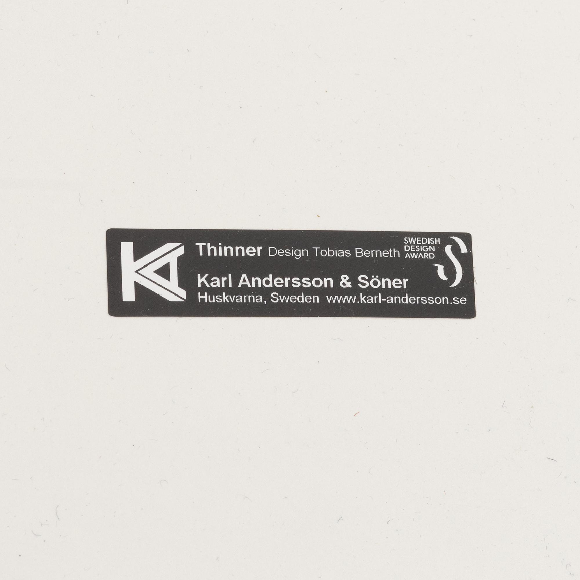 Tobias Berneth, A 'Thinner' table, Karl Andersson & Söner, Huskvarna.