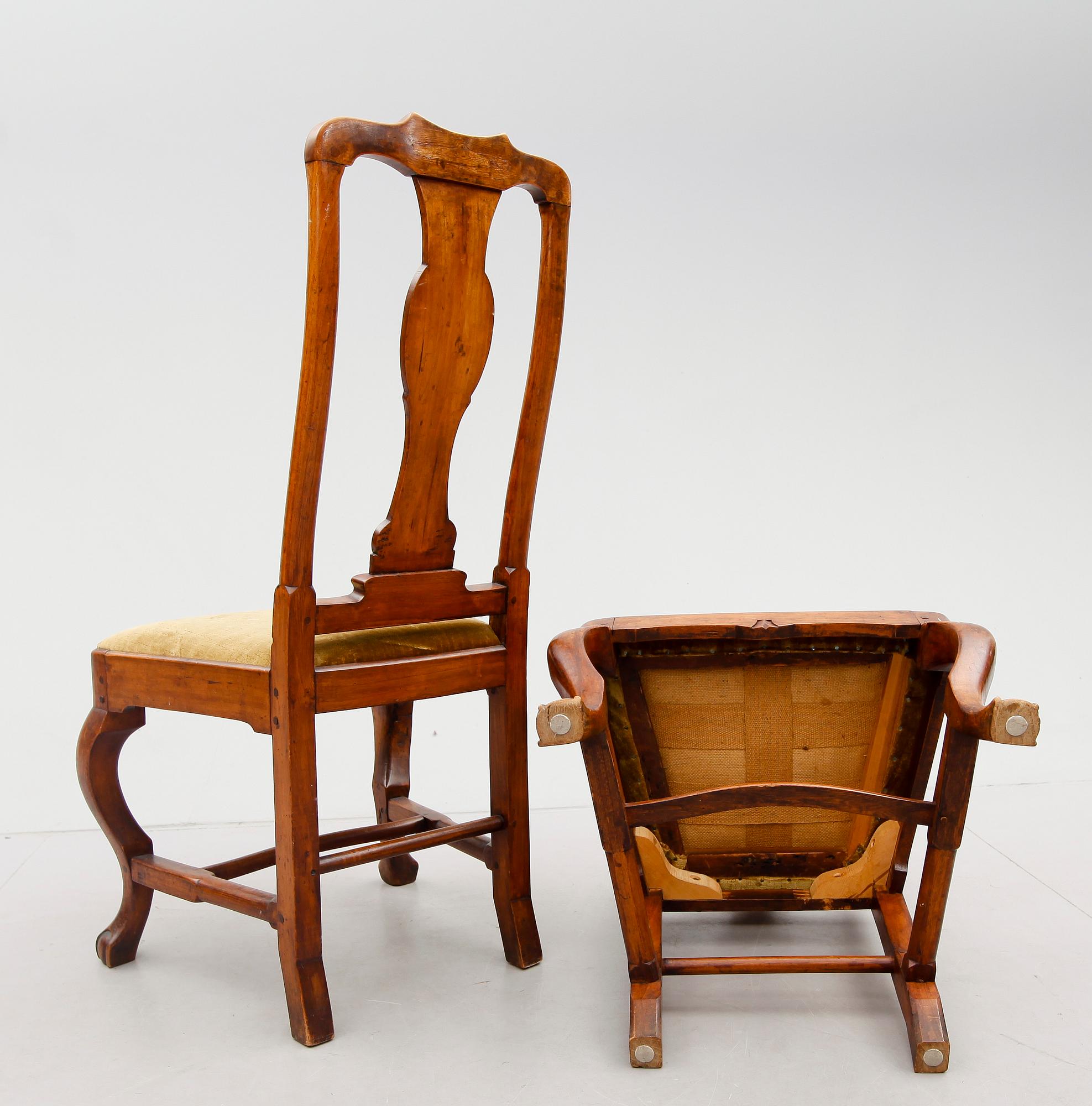 STOLAR, 4 st, barock, 1700-tal.