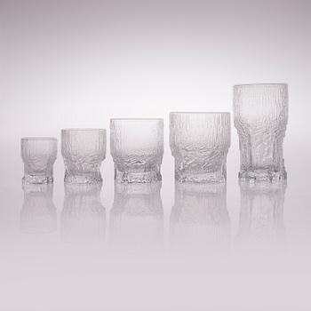 A Set of 20 Aslak Glasses by Iittala 1970-88.