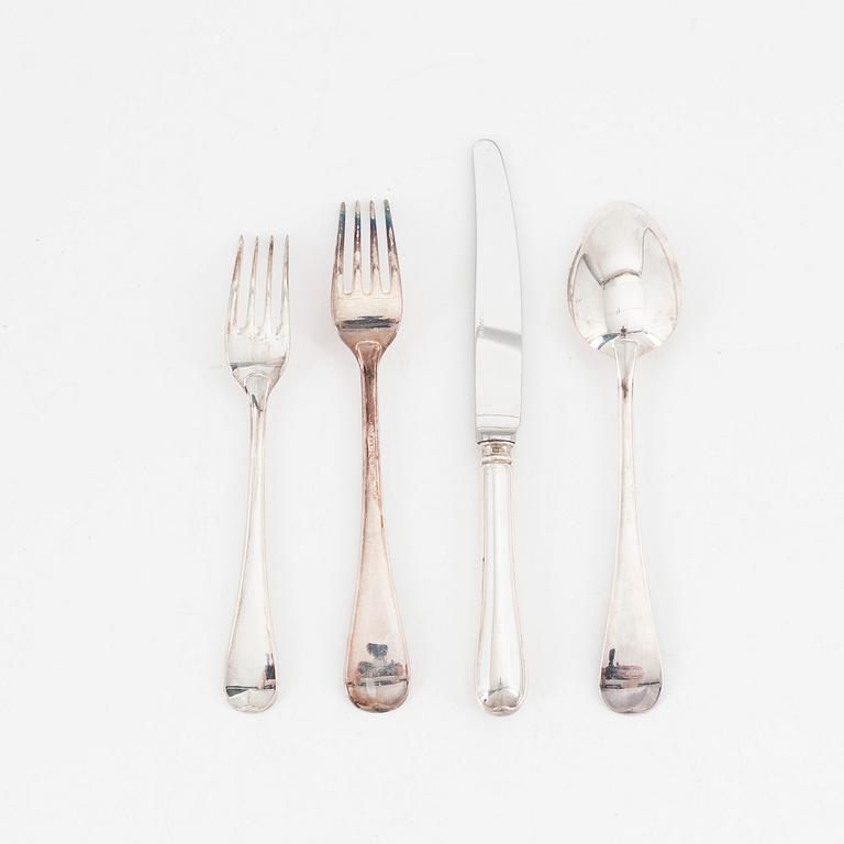 A Swedish silver cutlery, modell 'Svensk' GAB, some Eskilstuna 1976 (25 pieces).