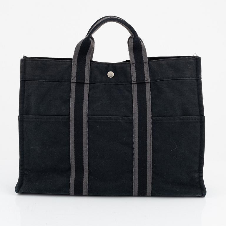 Hermès, A "Fourre Tout" canvas bag.