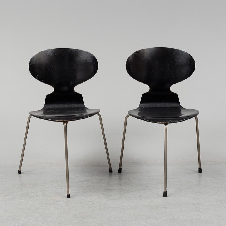 Eight 'Ant' chairs by Arne Jacobsen for Fritz Hansen.