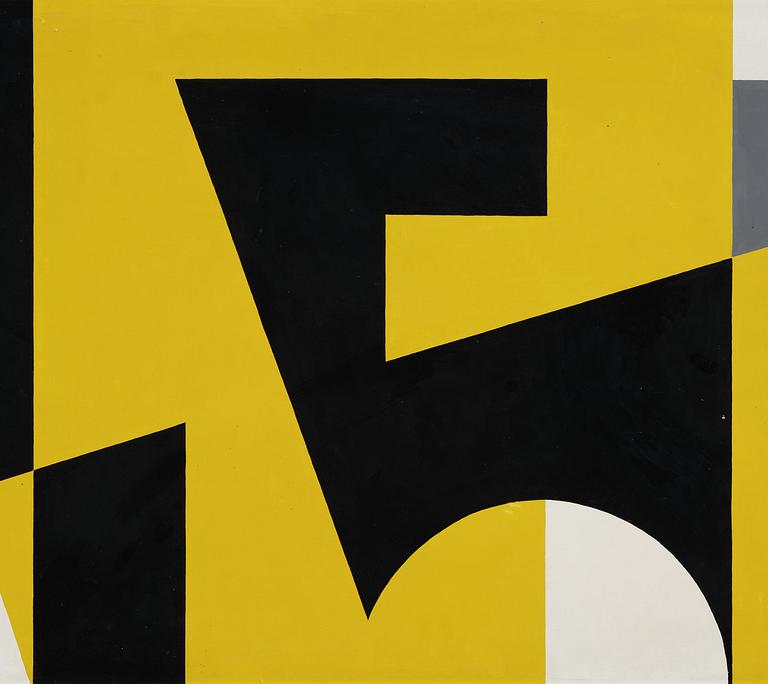 Lars-Gunnar Nordström, Composition in white, yellow and black.