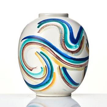 Isaac Grünewald, a stoneware vase, Rörstrand, Sweden 1940s.