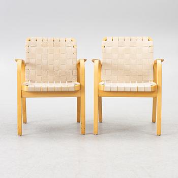 Alvar Aalto, karmstolar, ett par, modell 45, Artek, Finland.