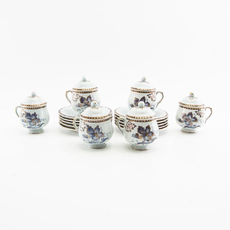 Creamers with saucers, 12 pcs, 20th century.