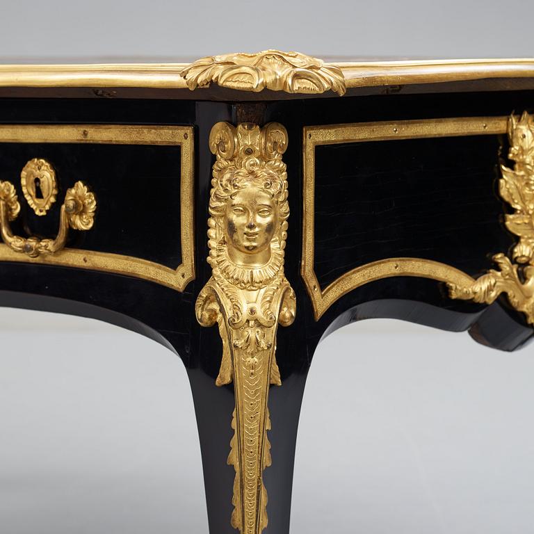 A Régence and style, Ormolu - Mounted Bureau Plat, 18th century and later.