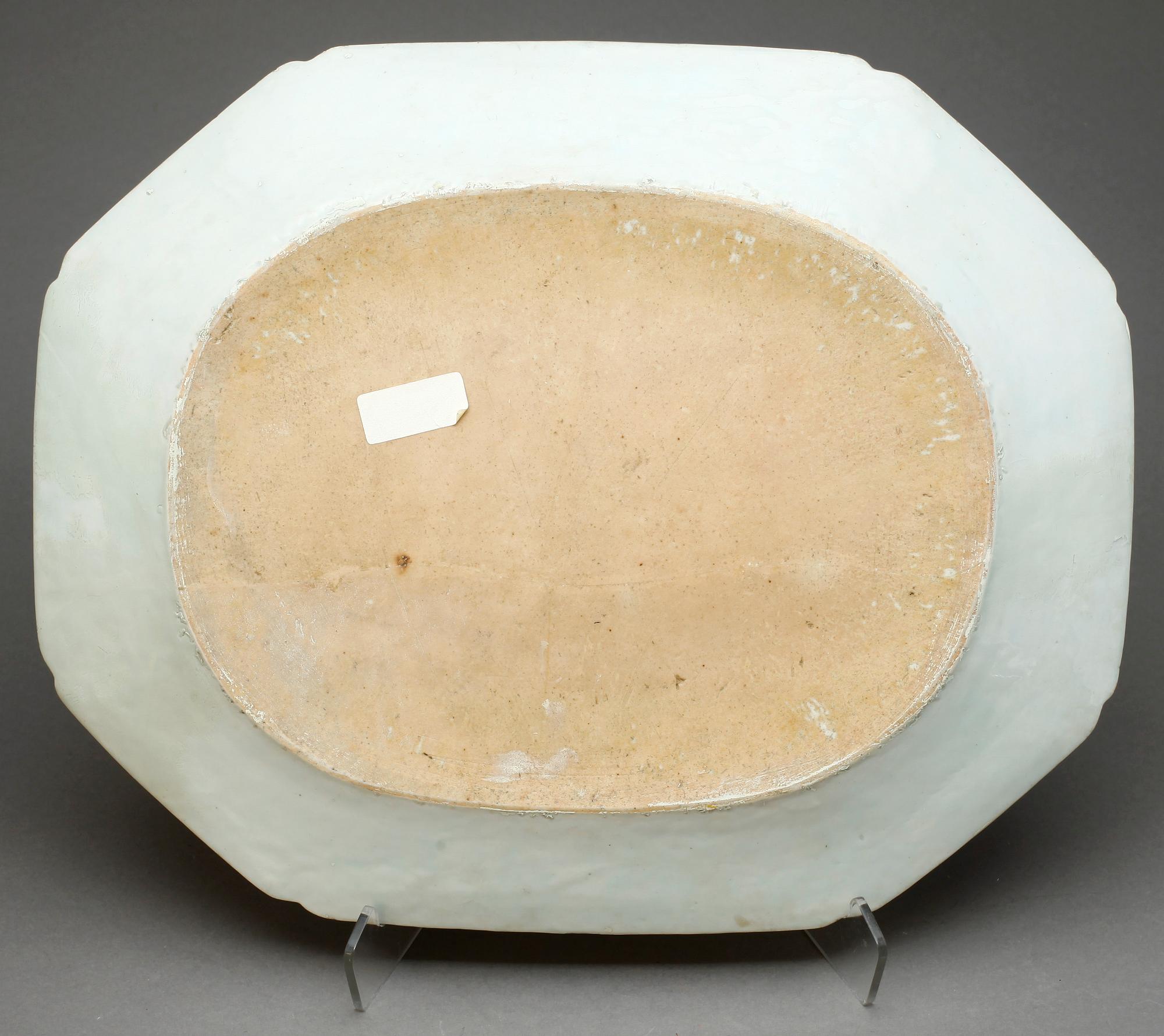 STEKFAT, 7 st olika, porslin, mest Qianlong, Kina 1700-1800-tal.