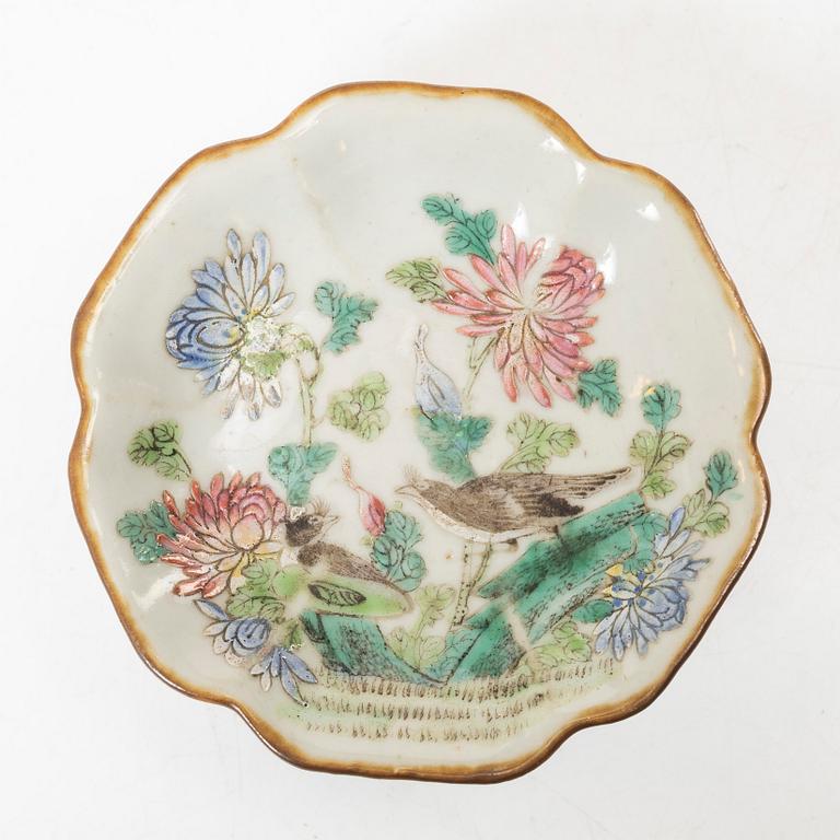 Servisdelar, 6 st, porslin, Kina, 1900-talets början.