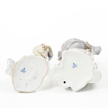 Lladró, figurines, 2 pcs, "Fragrances and Colors" and "Romantica", Spain.