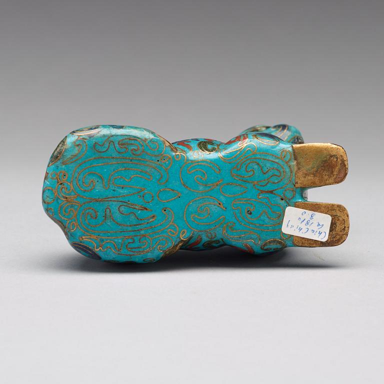 A cloisonné joss stick holder, Qing dynasty, circa 1800.