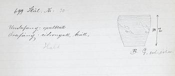 Edward Hald, a graal glass vase, Orrefors, no. 699, Sweden, 1918.