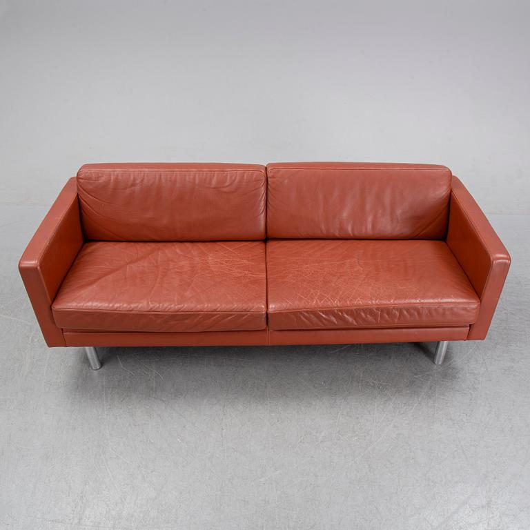 A leather sofa, JOC Vetlanda, second half of the 20th century.