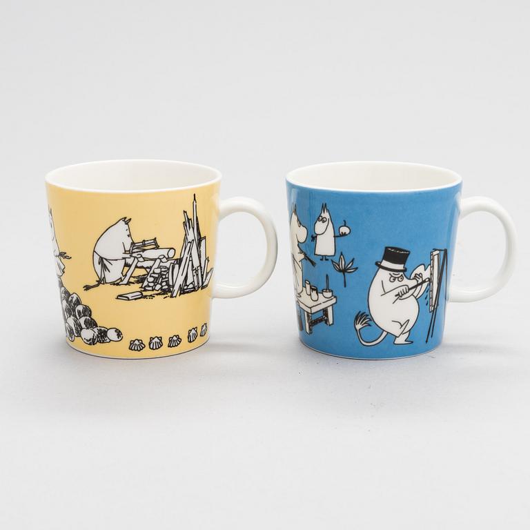Muminmuggar, 2 st, Moomin Characters, Arabia, Finland 1990-96.