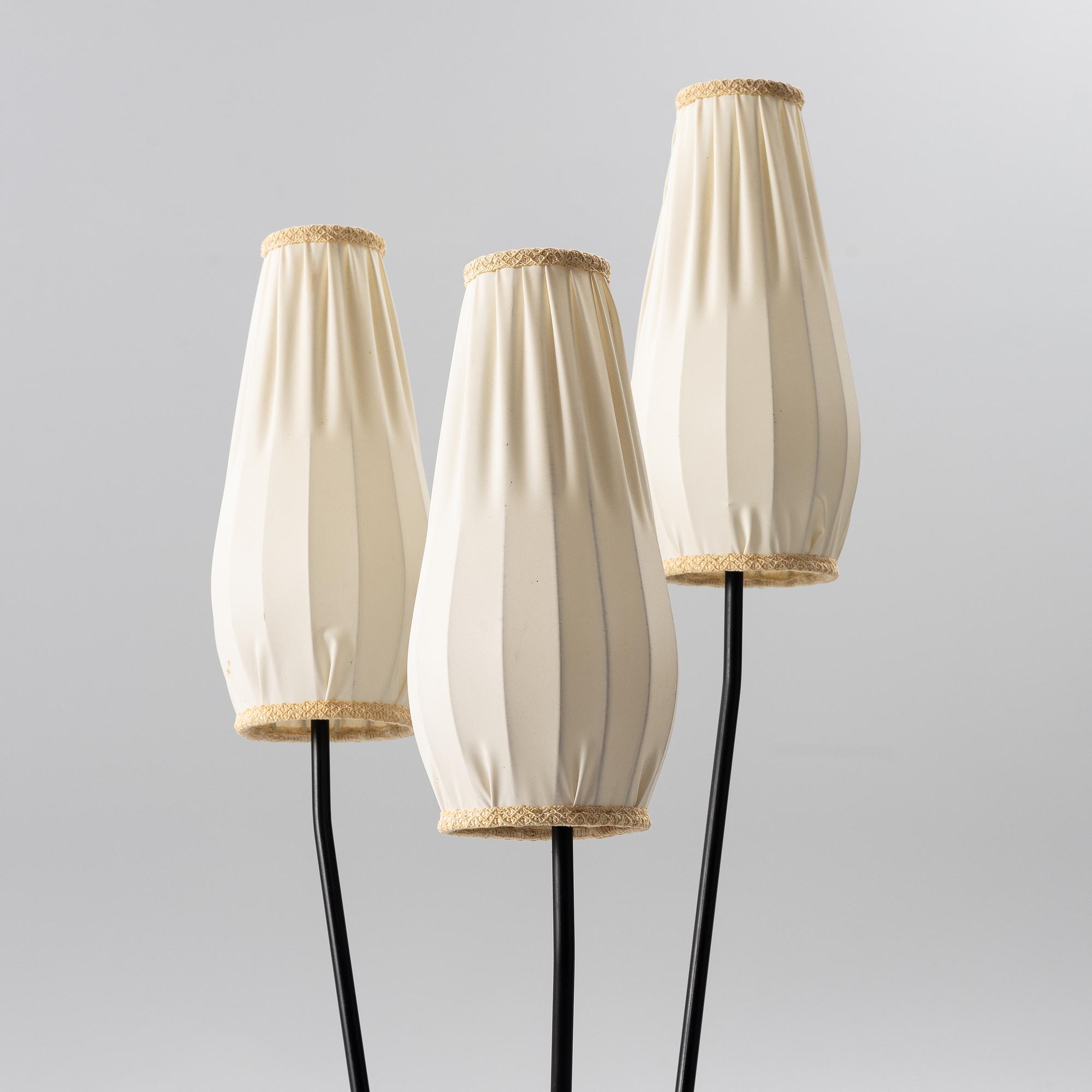 A floor lamp, mid-20th Century.