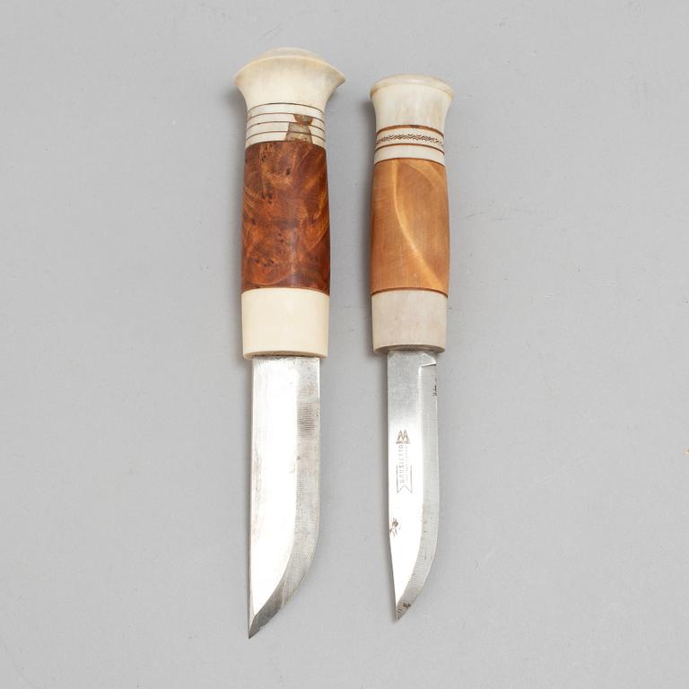 Two sami knives by Lennart Samelin och Johan Sunna.
