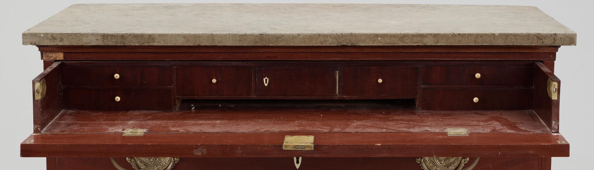 SKRIVBYRÅ, empire, tidigt 1800-tal.