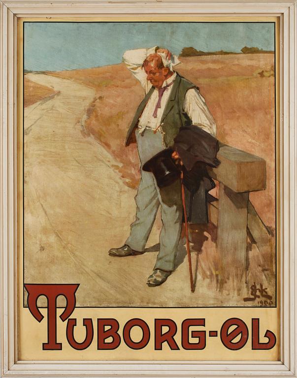 REKLAMAFFISCH, "Tuborg", 1900-talets senare hälft.