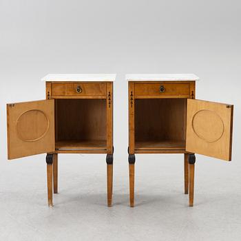 Nightstands, a pair, first half of the 20th century.