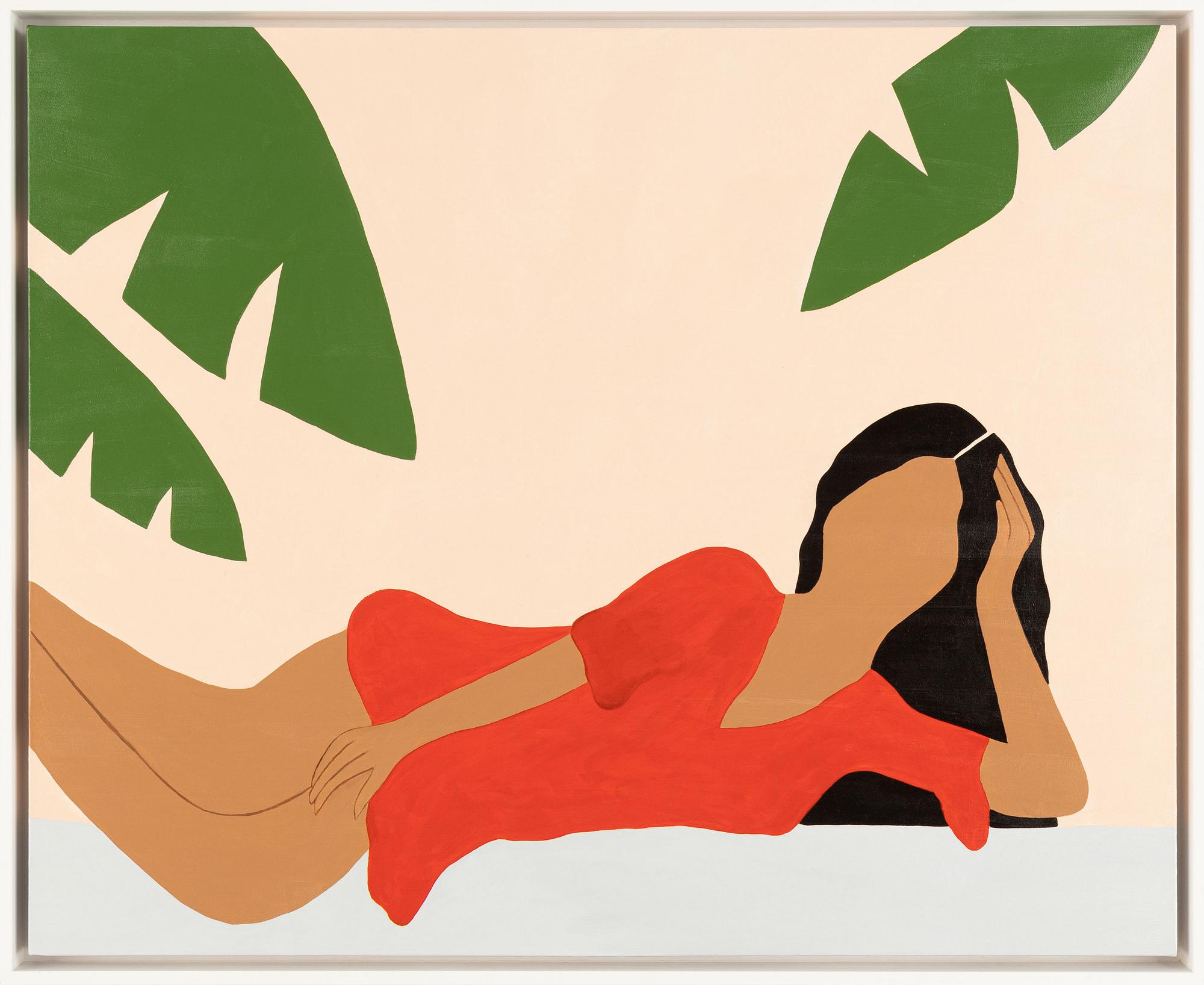 Marta Leyva, akryl på duk, signerad och daterad -18 a tergo.