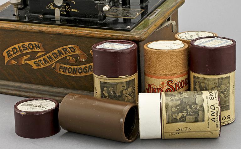 PHONOGRAPH, Edison Standard, omkring 1900.