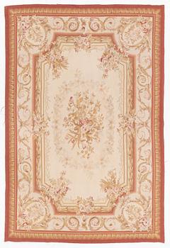 Rug, Aubusson style, early 20th century, approx. 270 x 180 cm.