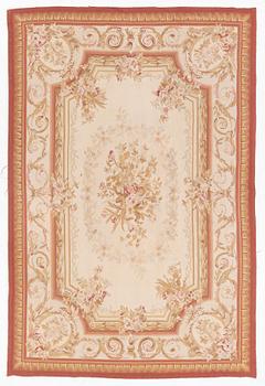 Rug, Aubusson style, early 20th century, approx. 270 x 180 cm.