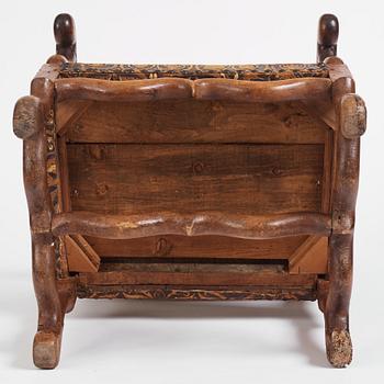 A Baroque armchair, circa 1700.