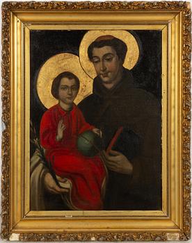 Okänd konstnär, troligen 1800-tal, Salvator Mundi.