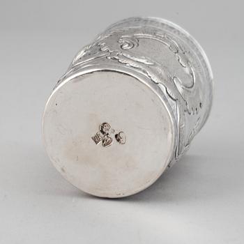 Bägare, silver, icke identifierad mästare, Moskva 1777.