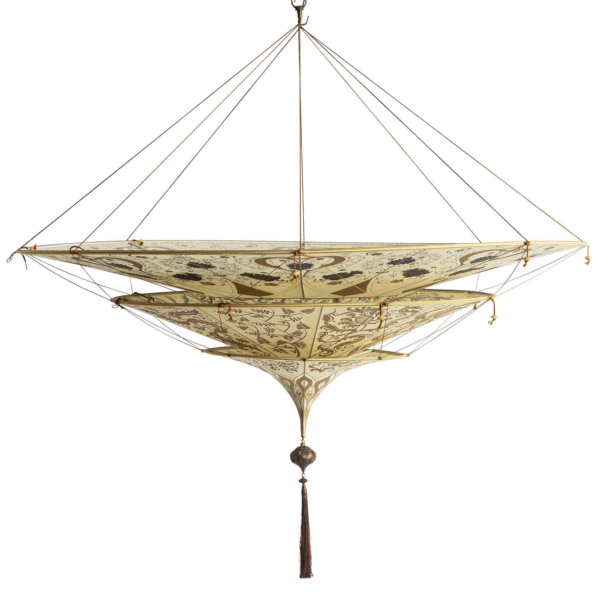 Mariano Fortuny, taklampa, "Scheherazade", Venetia Studium, Venedig, Italien, 2008.