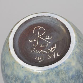 Carl-Harry Stålhane, a pair of model "SYL" stoneware vases, Rörstrand, Sweden, mid 20th century.