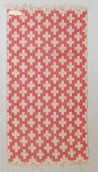 MATTA, lin och hampa, dubbelvävd. Ca 200 x 107 cm.